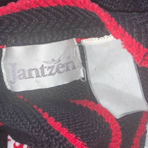 Vintage Jantzen Christmas Santa Holiday Button Down Cardigan Sweater Size XL - Picture 15 of 15